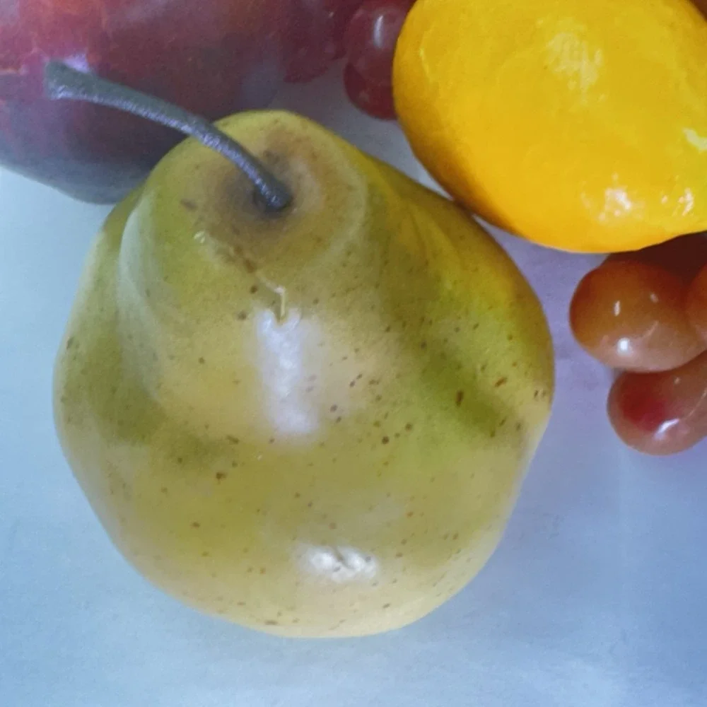 VINTAGE  Lot of 8 Plastic Fruit Apples Pears Bananas Lemon Lime Grapes